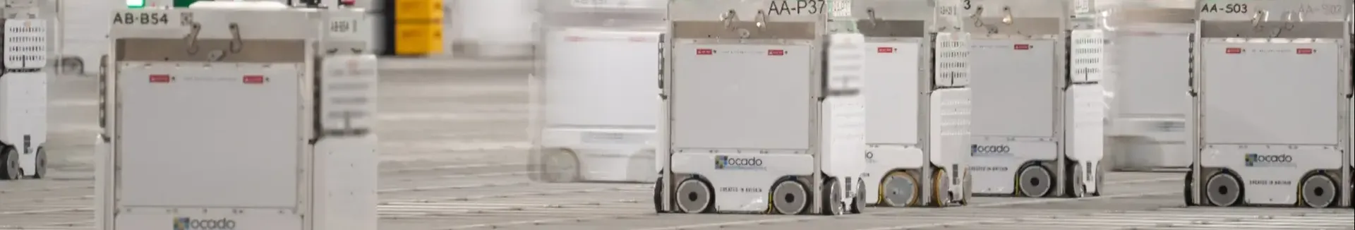 Imagery of Ocado Technology
